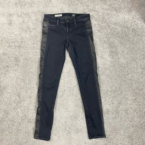 AG Adriano Goldschmied The Anita Skinny Tuxedo Ankle Crop 24R Jeans Pants USA